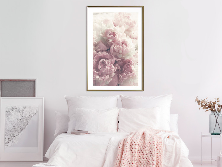 Wall Poster Delicate Peonies - landscape of a field with white and pink flowers 125753 additionalImage 13