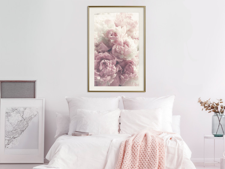 Wall Poster Delicate Peonies - landscape of a field with white and pink flowers 125753 additionalImage 21