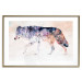 Wall Poster Lonely Wolf - colorful animal in an abstract style on a light background 126953 additionalThumb 14