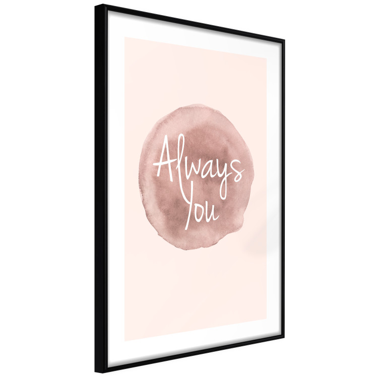 Wall Poster Always You - English inscription on watercolor pink background 127853 additionalImage 6