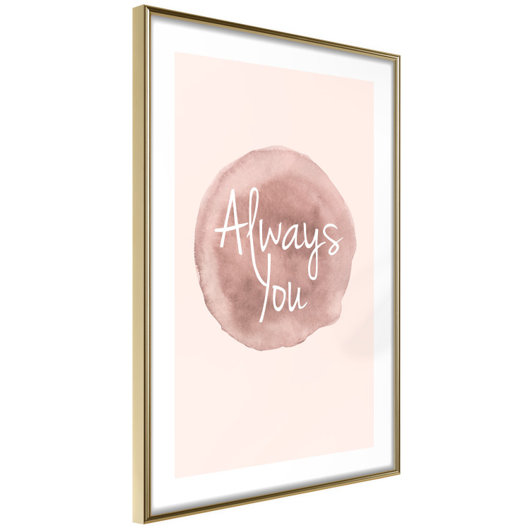 Wall Poster Always You - English inscription on watercolor pink background 127853 additionalImage 9