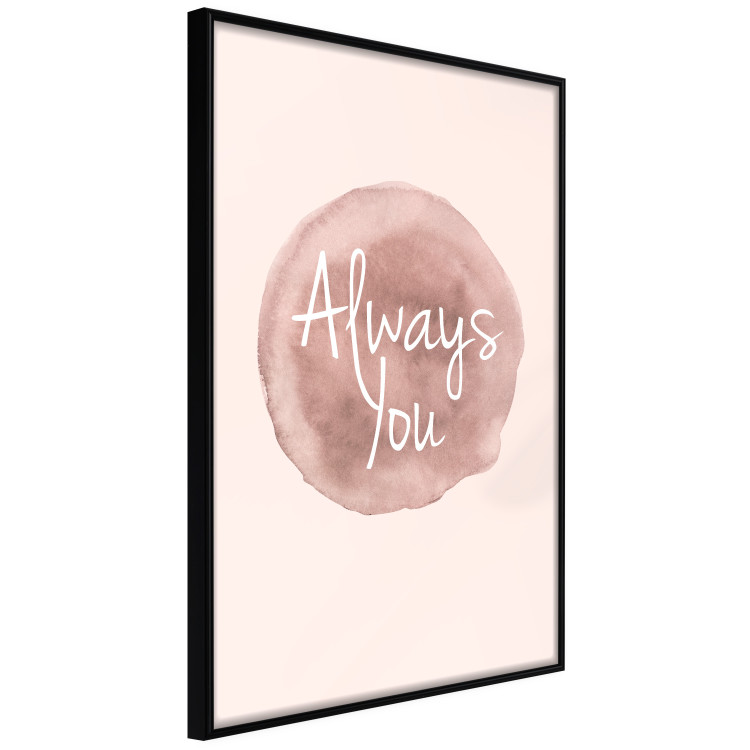 Wall Poster Always You - English inscription on watercolor pink background 127853 additionalImage 11