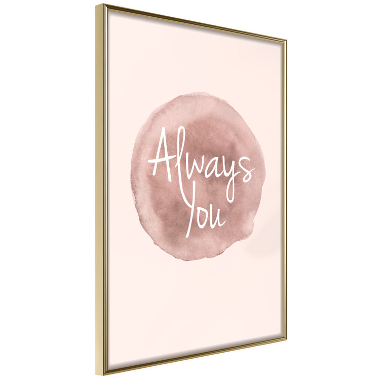 Wall Poster Always You - English inscription on watercolor pink background 127853 additionalImage 14