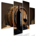 Canvas Print Fruitful Summer (4-part) - still life of wine and wooden barrel 128953 additionalThumb 2