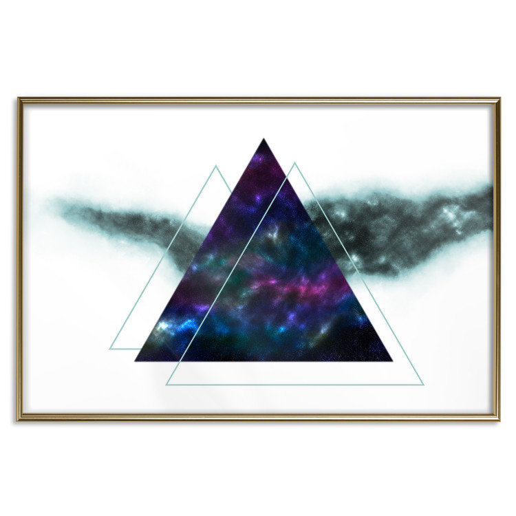 Wall Poster Cosmic Triangles - geometric abstraction on a solid white background 129153 additionalImage 21