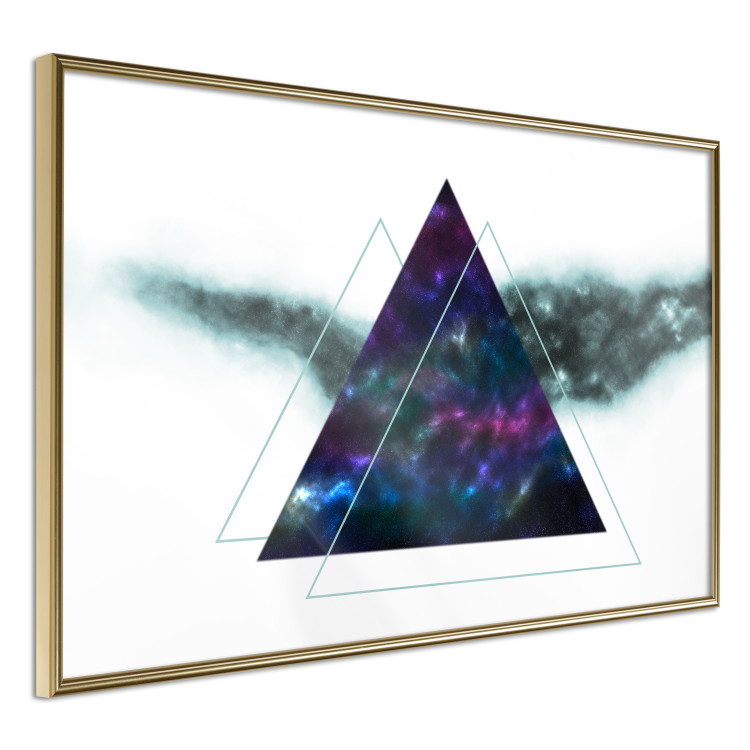 Wall Poster Cosmic Triangles - geometric abstraction on a solid white background 129153 additionalImage 12
