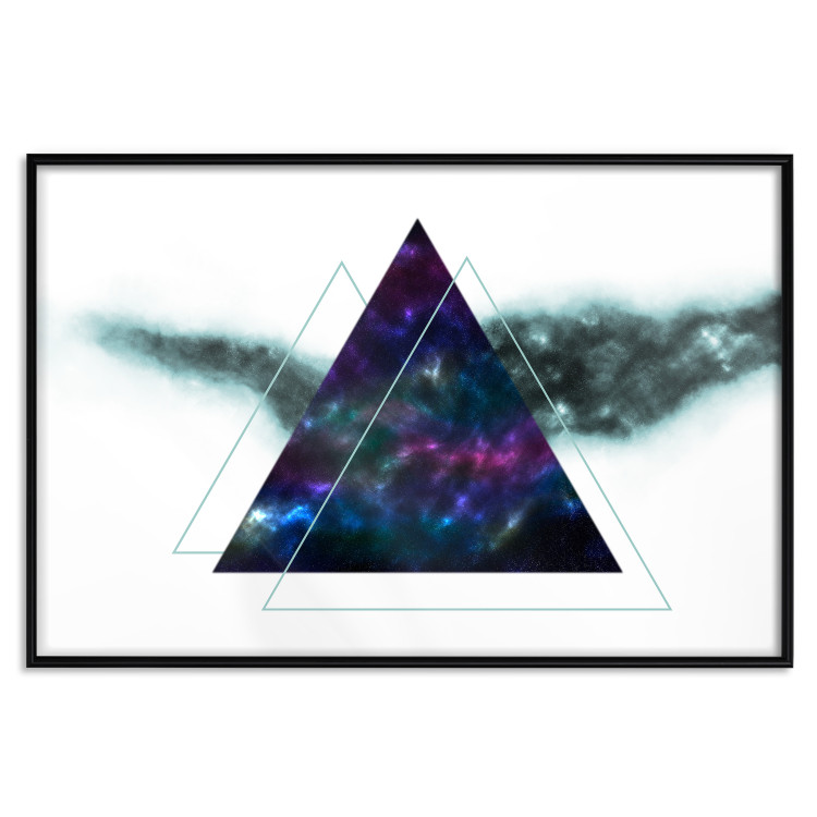Wall Poster Cosmic Triangles - geometric abstraction on a solid white background 129153 additionalImage 18