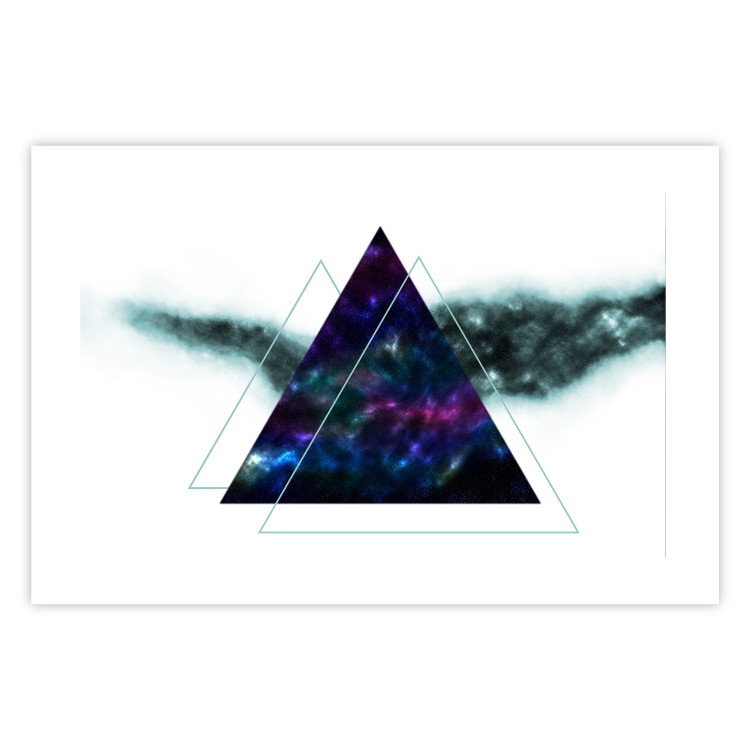 Wall Poster Cosmic Triangles - geometric abstraction on a solid white background 129153 additionalImage 19