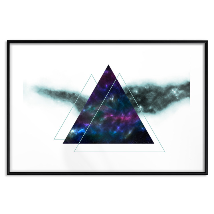 Wall Poster Cosmic Triangles - geometric abstraction on a solid white background 129153 additionalImage 15