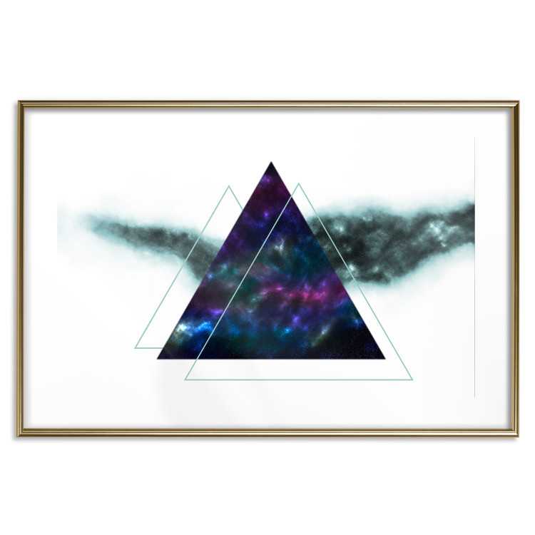 Wall Poster Cosmic Triangles - geometric abstraction on a solid white background 129153 additionalImage 14