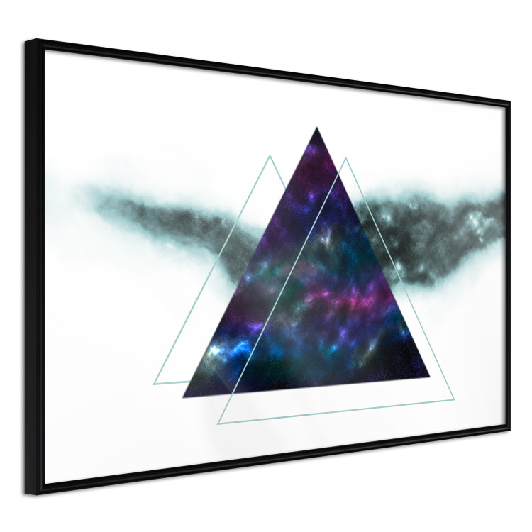Wall Poster Cosmic Triangles - geometric abstraction on a solid white background 129153 additionalImage 13