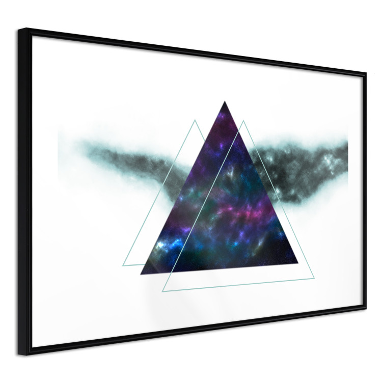 Wall Poster Cosmic Triangles - geometric abstraction on a solid white background 129153 additionalImage 6