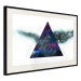 Wall Poster Cosmic Triangles - geometric abstraction on a solid white background 129153 additionalThumb 2