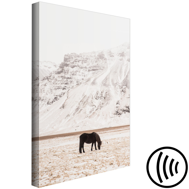 Canvas Print Solitude in the Valley (1-piece) Vertical - horse landscape in mountains 130353 additionalImage 6