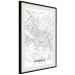 Wall Poster Map of Florence - black topographic map on a white background with labels 130453 additionalThumb 2