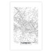 Wall Poster Map of Florence - black topographic map on a white background with labels 130453 additionalThumb 25