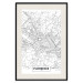 Wall Poster Map of Florence - black topographic map on a white background with labels 130453 additionalThumb 19