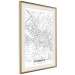 Wall Poster Map of Florence - black topographic map on a white background with labels 130453 additionalThumb 3