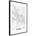 Wall Poster Map of Florence - black topographic map on a white background with labels 130453 additionalThumb 6