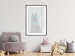 Poster Mysterious Llama - funny animal with ribbons on a solid gray background 130553 additionalThumb 23