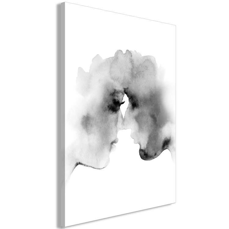 Canvas Blurred Thoughts (1-piece) Vertical - watercolor-style kiss 132153 additionalImage 2