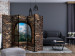 Room Divider Stone Window: Mountains II (5-piece) - landscape of steep rocks and clouds 133153 additionalThumb 4