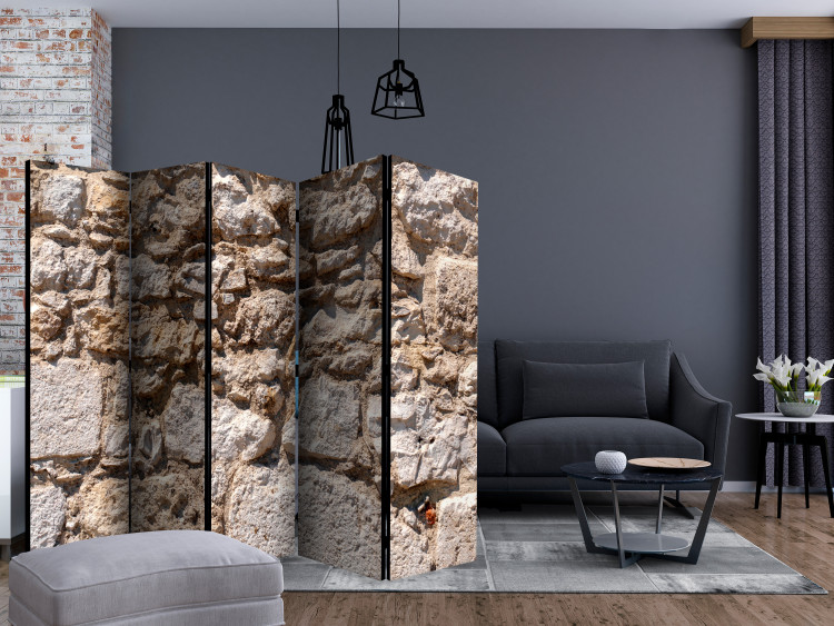 Folding Screen Stone Castle II (5-piece) - composition in warm background 133453 additionalImage 4