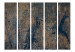 Room Divider Prehistoric Dance II (5-piece) - simple background with rust texture 133553 additionalThumb 3