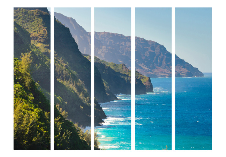 Room Divider Screen On Pali Coast, Kauai, Hawaii II - seascape and rocks landscape 133953 additionalImage 3