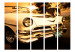 Folding Screen Viva Havana! II (5-piece) - retro car against a sunset backdrop 134153 additionalThumb 3