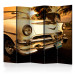 Folding Screen Viva Havana! II (5-piece) - retro car against a sunset backdrop 134153