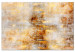 Canvas Print Golden Thunderbolt (1-piece) Wide - golden modern abstraction 134853