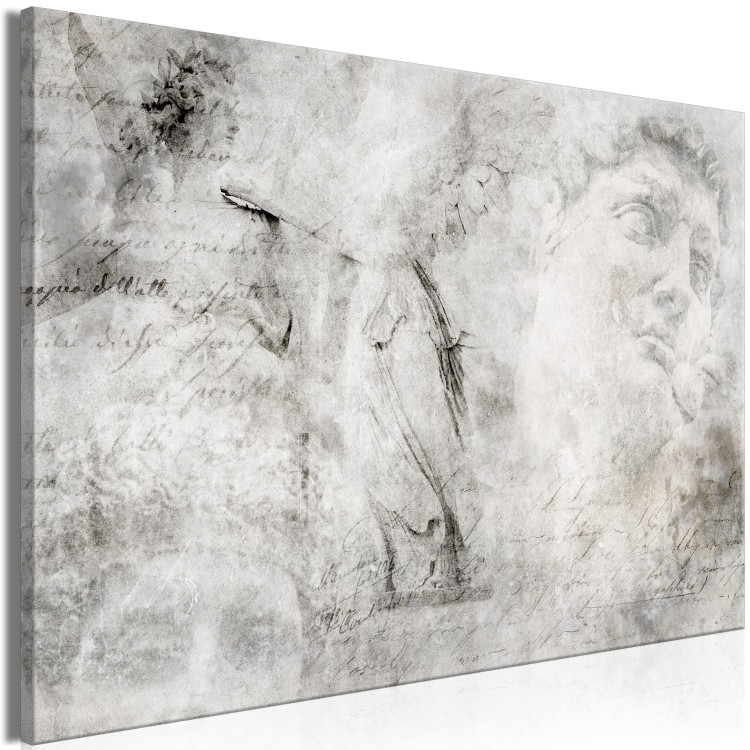 Canvas Pieses of Renaissance - Abstraction with images of sculptures 134953 additionalImage 2