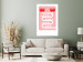 Wall Poster Simplicity of Red - texts and abstract white pattern on a pink background 135653 additionalThumb 15