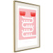 Wall Poster Simplicity of Red - texts and abstract white pattern on a pink background 135653 additionalThumb 20