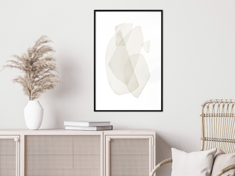 Wall Poster Fragile Moments - a minimalist abstraction in round shapes on white 136053 additionalImage 13