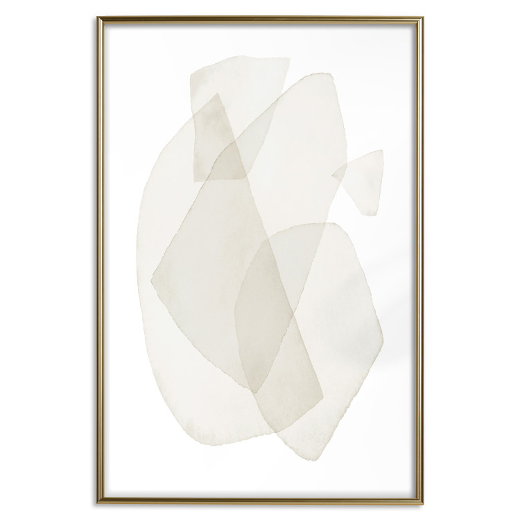 Wall Poster Fragile Moments - a minimalist abstraction in round shapes on white 136053 additionalImage 4