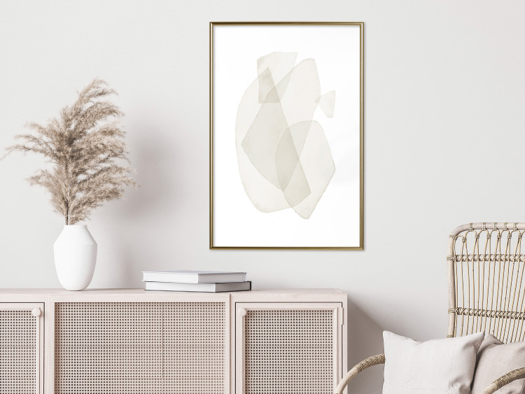 Wall Poster Fragile Moments - a minimalist abstraction in round shapes on white 136053 additionalImage 12
