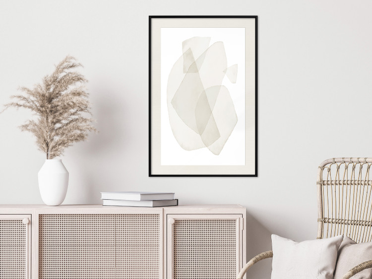 Wall Poster Fragile Moments - a minimalist abstraction in round shapes on white 136053 additionalImage 11