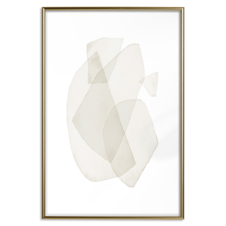 Wall Poster Fragile Moments - a minimalist abstraction in round shapes on white 136053 additionalImage 2