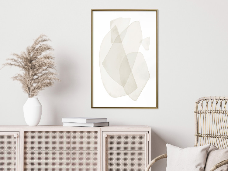 Wall Poster Fragile Moments - a minimalist abstraction in round shapes on white 136053 additionalImage 9