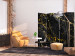 Room Divider Black Elegance II (5-piece) - Background with texture of black marble 136153 additionalThumb 4