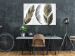Canvas Print Boho in the Wind (1-piece) - black and gray feathers in abstraction 143953 additionalThumb 3