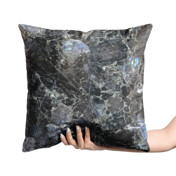 Decorative Velor Pillow Cosmic crystal - a surface detail of a precious stone 147053 additionalImage 2
