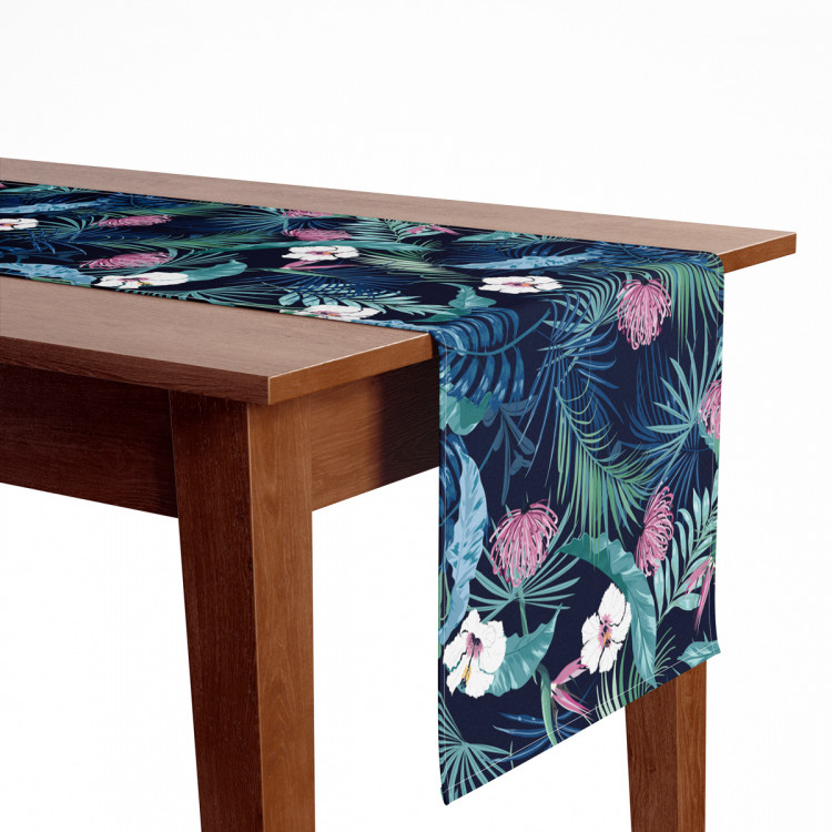 Table Runner Cozy jungle - a botanical composition with tropical plants 147153 additionalImage 3