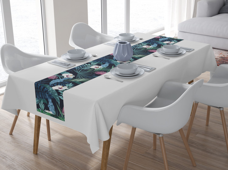 Table Runner Cozy jungle - a botanical composition with tropical plants 147153 additionalImage 4