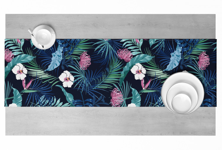 Table Runner Cozy jungle - a botanical composition with tropical plants 147153 additionalImage 5