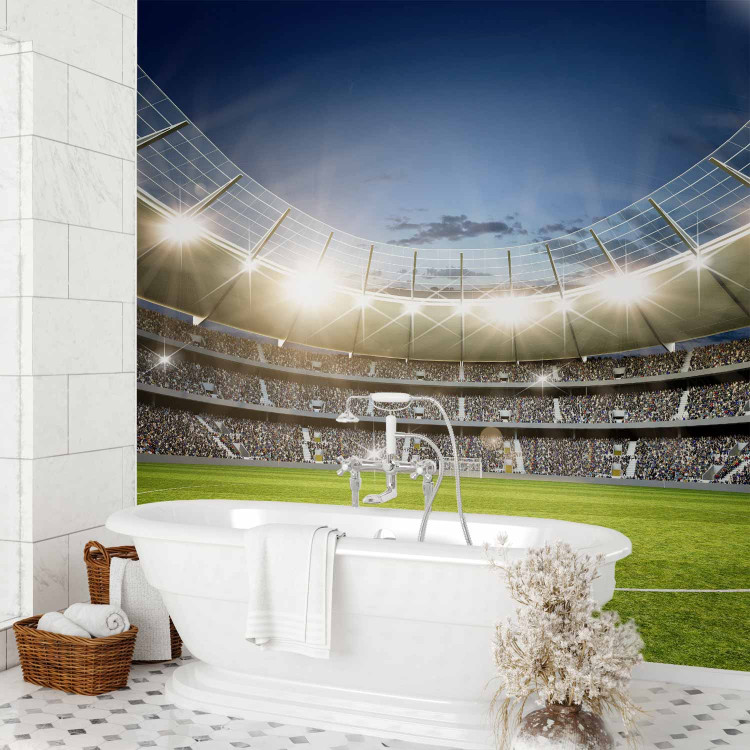 Wall Mural Football Stadium - Turf and Stands Before the Final Match 147653 additionalImage 8