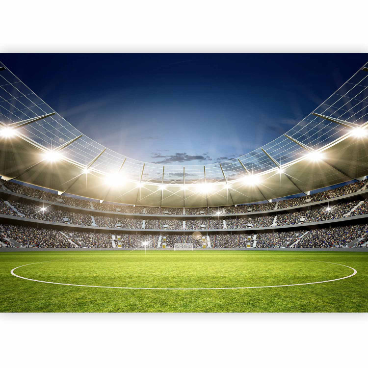 Wall Mural Football Stadium - Turf and Stands Before the Final Match 147653 additionalImage 1