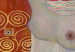 Round Canvas Judith II, Gustav Klimt - Abstract Portrait of a Half-Naked Woman 148753 additionalThumb 3